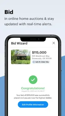 Hubzu - Real Estate Auctions android App screenshot 1